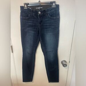 Liz claiborne 4 petite ladies dark wash classic slim leg jeans womens